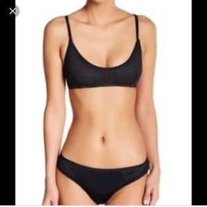 Rachel Roy Laser Cut Sporty 2-Piece Swim Suit-XL